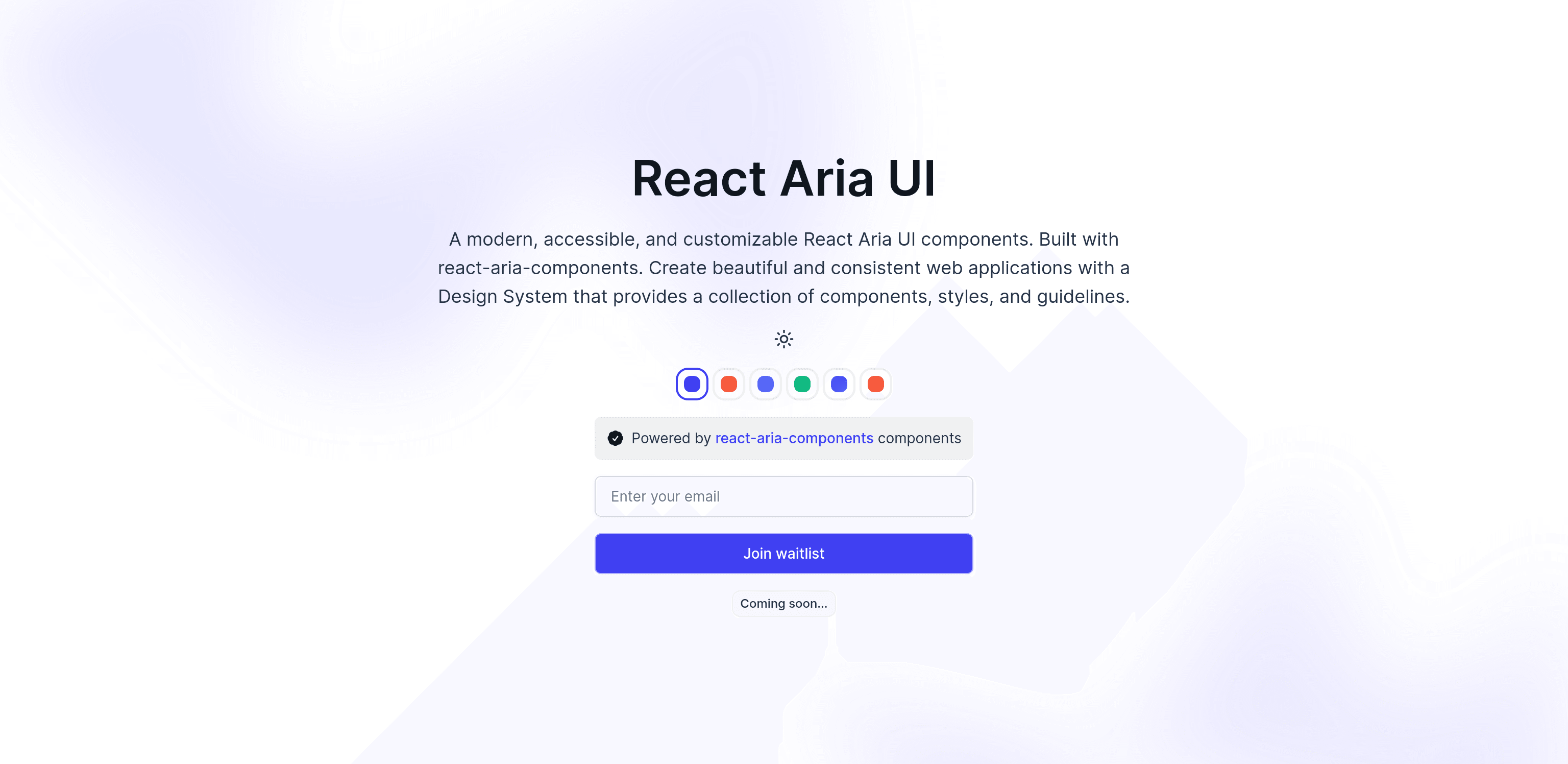 React Aria